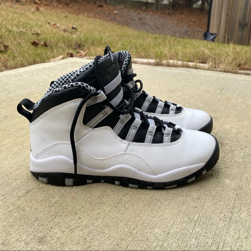 Boys Air Jordan 10 Retro Steel Sz 5